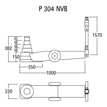 P 304 NVB -  SOLLEVATORE OLEOPNEUMATICO