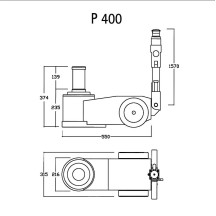 P 400 -  SOLLEVATORE OLEOPNEUMATICO