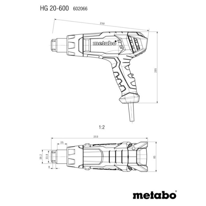 HGE 20-650 - PISTOLA TERMICA DA 2000 Watt