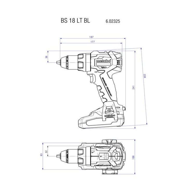 BS 18LT BL  - TRAPANO AVVITATORE 18V - 60 Nm