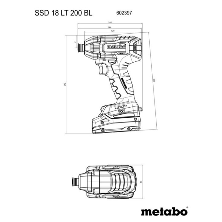 SSD 18 LT 200 BL - AVVITATORE CORPO MACCHINA A
