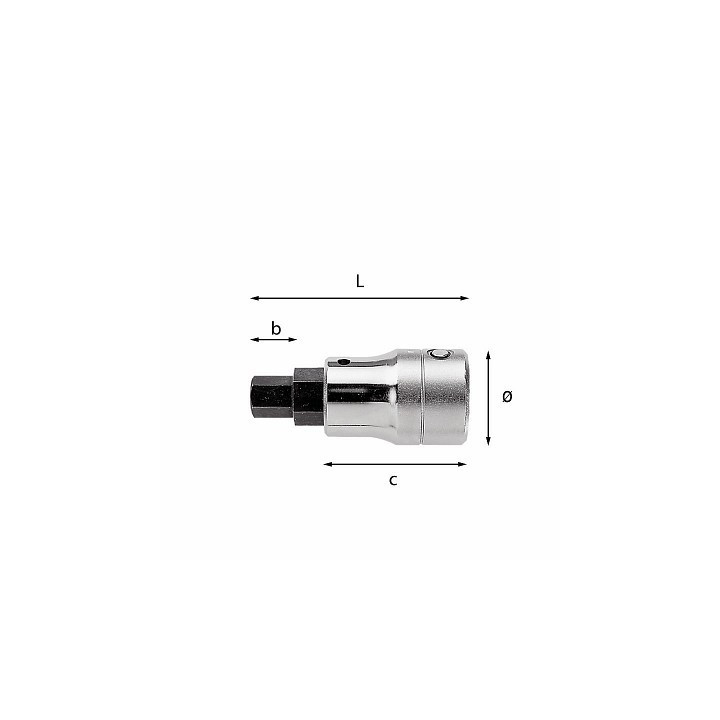 234 3/4" N - CHIAVE A BUSSOLA 17 mm PER VITI