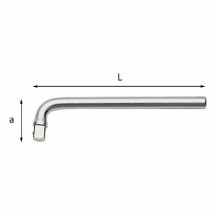 244 3/4" - LEVA AD ANGOLO L=265 mm