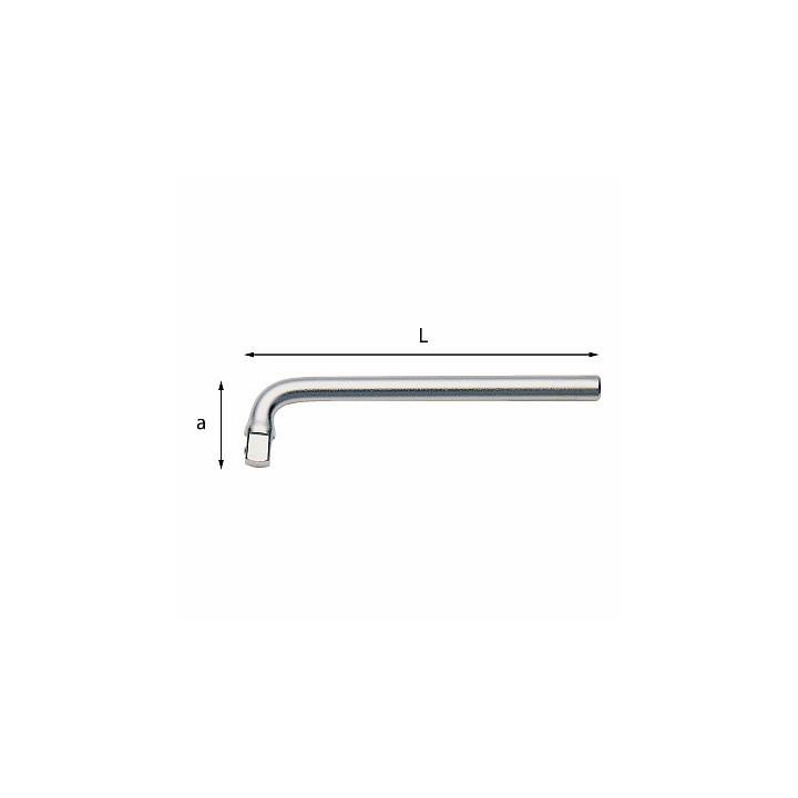 244 3/4" - LEVA AD ANGOLO L=265 mm