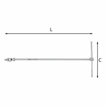 273C-8 mm - CHIAVE A "T" SNODATA MASCHIO