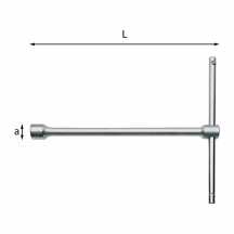 275-21 mm - CHIAVE A "T" SEMPLICE CON BOCCA
