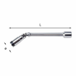 278D-8L mm - CHIAVE ARTICOLATA DA 3/8"