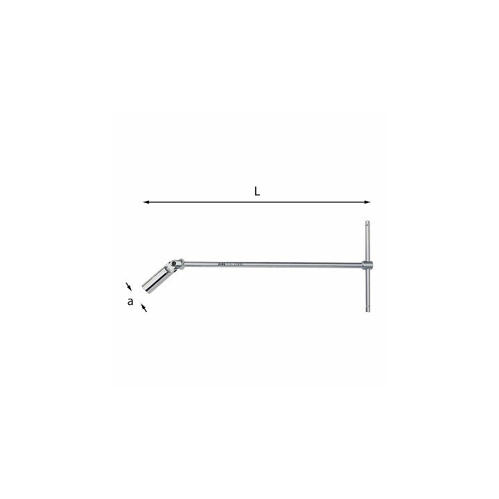 278NL-16 mm - CHIAVE A "T" SNODATA x CANDELE