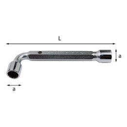 291-22 mm - CHIAVE A PIPA DOPPIA PESANTE