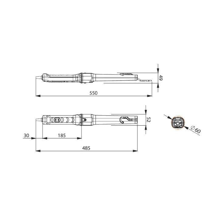 328/230V - LAMPADA PORTATILE CON LAMPADINA