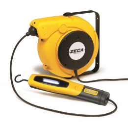 5907/330-230V Giallo - AVVOLGICAVO+LAMPADA