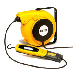 5907/330-24V Giallo - AVVOLGICAVO + LAMPADA COB LED