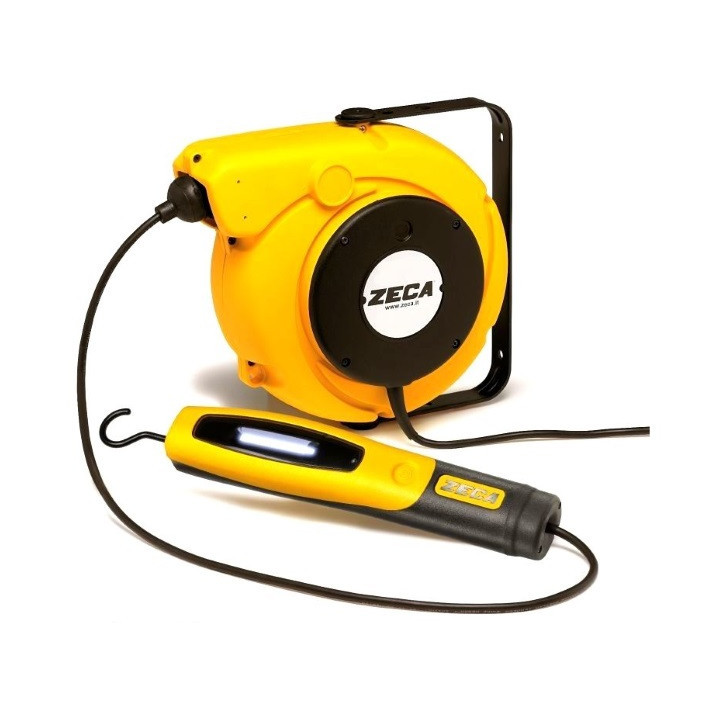 5907/330-24V Giallo - AVVOLGICAVO + LAMPADA COB LED
