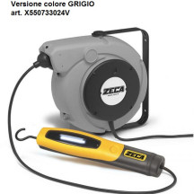 5907/330-24V Giallo - AVVOLGICAVO + LAMPADA COB LED