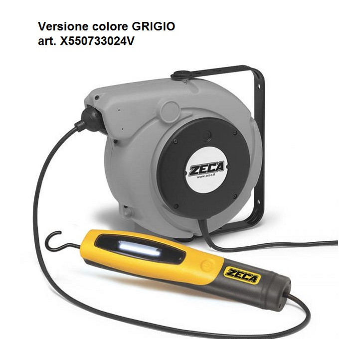 5907/330-24V Giallo - AVVOLGICAVO + LAMPADA COB LED