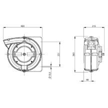 6065/PRC/IP65 - AVVOLGICAVO CON Mt 16+2 DI CAVO