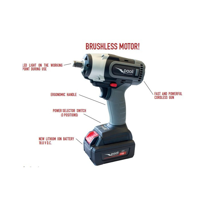 A.08.0037 - TORNADO AVVITATORE BRUSHLESS 1/2" - 18V