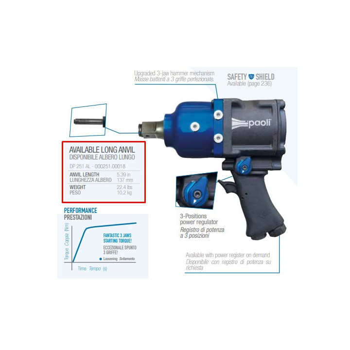 DP-H-D 251AL - AVVITATORE AD IMPULSI DA 1"