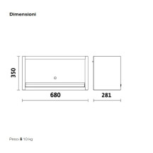 A -C45PRO PM - PENSILE A MURO x  ARREDO MM.680