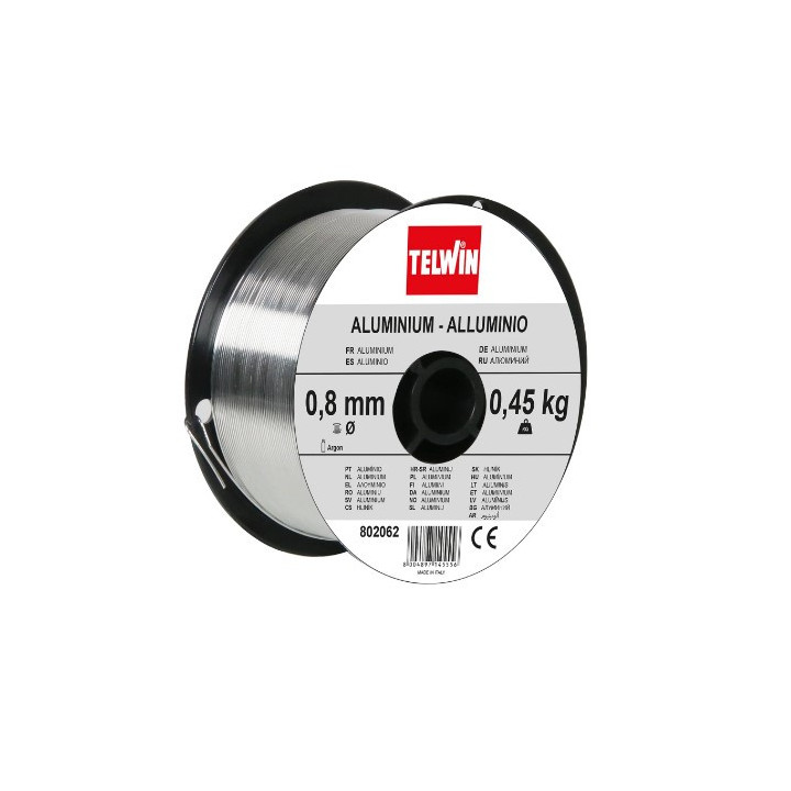 BOBINA FILO ALLUMINIO Ø=0,8 mm - Kg 0,45