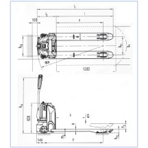 NEEN - TRANSPALLET ELETTRICO PORTATA 1.500 Kg