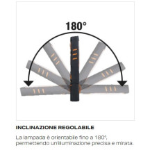A - 1838SW - LAMPADA LED SNODATA PORTATILE
