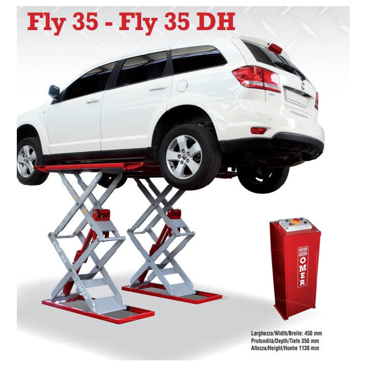 FLY 35 DH - PONTE SOLLEVATORE A DOPPIA FORBICE