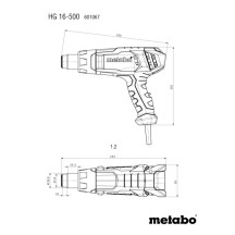 H 16-500 - PISTOLA TERMICA DA 1600 Watt