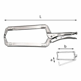 139LN-450 - PINZA REGOLABILE AUTOBLOCCANTE