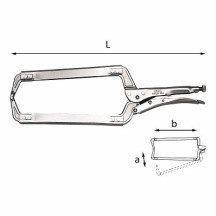 139LN-450 - PINZA REGOLABILE AUTOBLOCCANTE