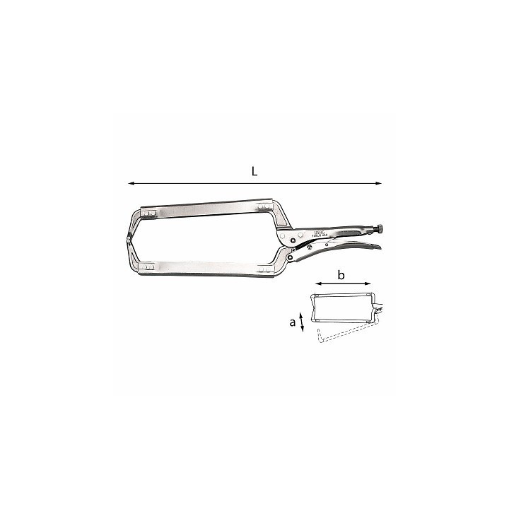 139LN-450 - PINZA REGOLABILE AUTOBLOCCANTE