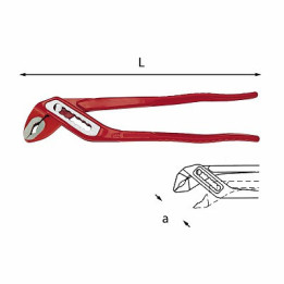 180 V - PINZA REGOLABILE 300 mm A CERNIERA