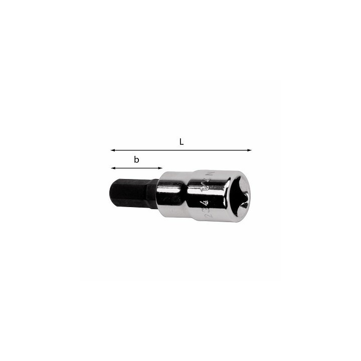 234 1/2" N - CHIAVE A BUSSOLA mm 12Lx64 PER