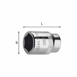235 1/4" EN - BUSSOLA ESAGONALE 4 mm