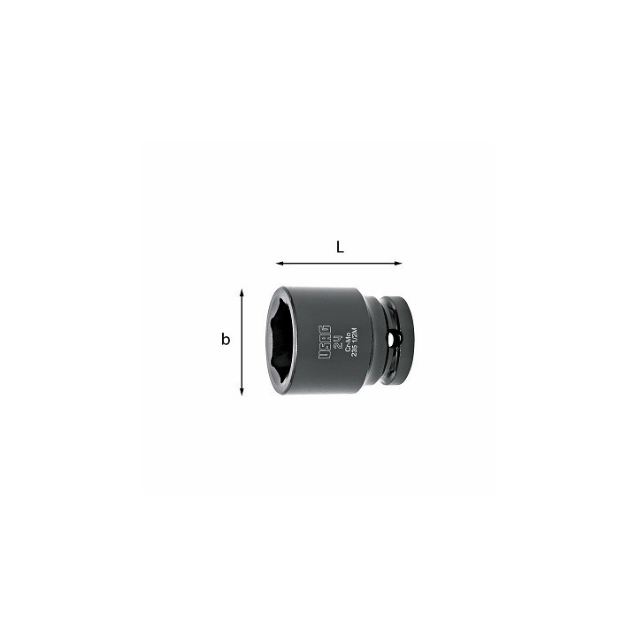 235 1/2" M - BUSSOLA ESAGONALE 28 mm A MACCHINA