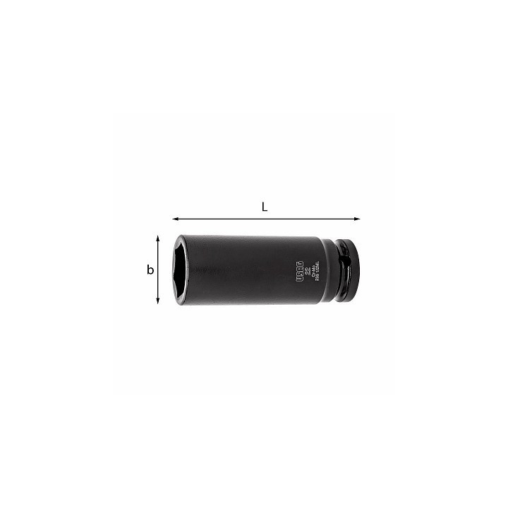 235 1/2" ML - BUSSOLA ESAGONALE LUNGA 13 mm
