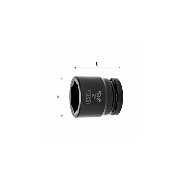 235 3/4" M - BUSSOLA ESAGONALE 22 mm A MACCHINA