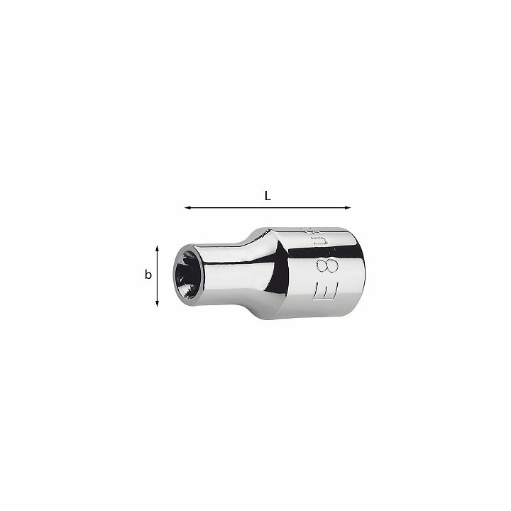 235 1/4" TX - BUSSOLA TORX E6