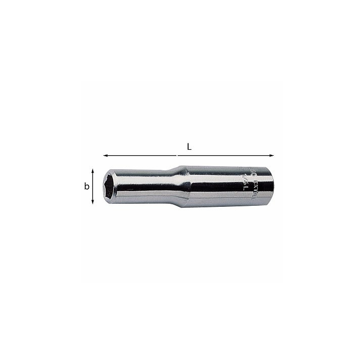 235 1/4" EL - BUSSOLA ESAGONALE 4 mm LUNGA