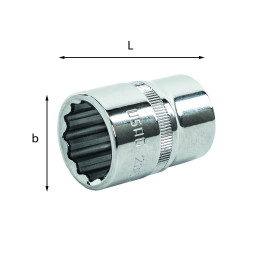235 1/2" PN - BUSSOLA POLIGONALE 11/16"