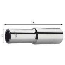 235 1/2" LN - BUSSOLA POLIGONALE LUNGA 17 mm