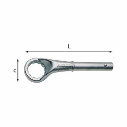 253 - CHIAVE POLIGONALE 24 mm SEMPLICE