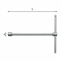 275-8 mm - CHIAVE A "T" SEMPLICE CON BOCCA