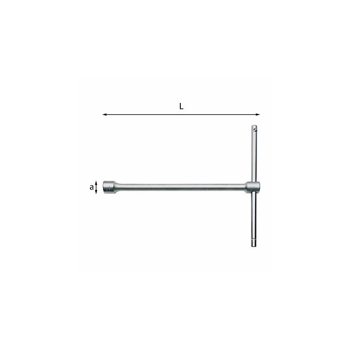 275-8 mm - CHIAVE A "T" SEMPLICE CON BOCCA
