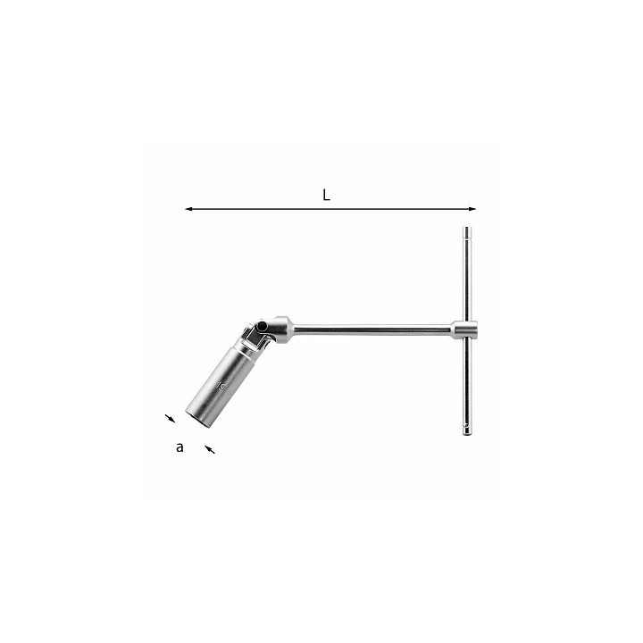278N-18 mm - CHIAVE A "T" SNODATA x CANDELE