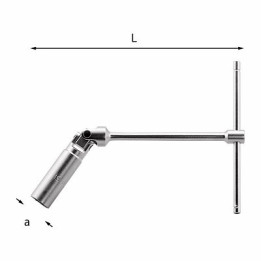 278N-19 mm - CHIAVE A "T" SNODATA x CANDELE