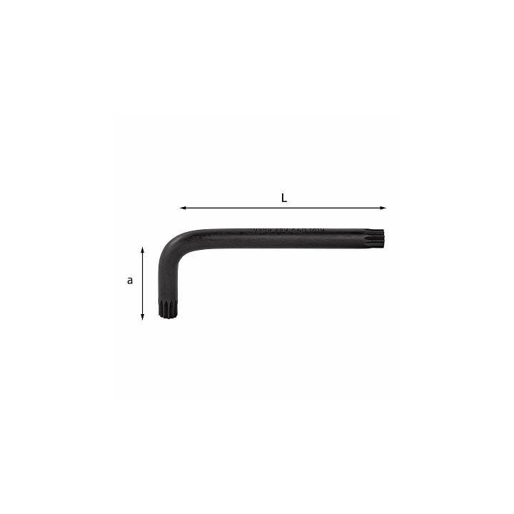 280 XZN-M16 - CHIAVE MASCHIO PIEGATA PER VITI