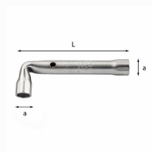 289N-6 mm - CHIAVE A PIPA DOPPIA SERIE LEGGERA