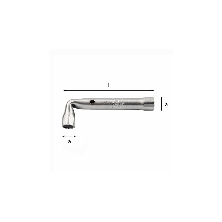 289N-6 mm - CHIAVE A PIPA DOPPIA SERIE LEGGERA