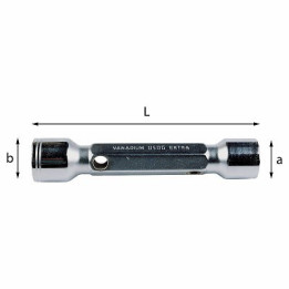 290 E - 14x15 mm CHIAVE A TUBO DOPPIA